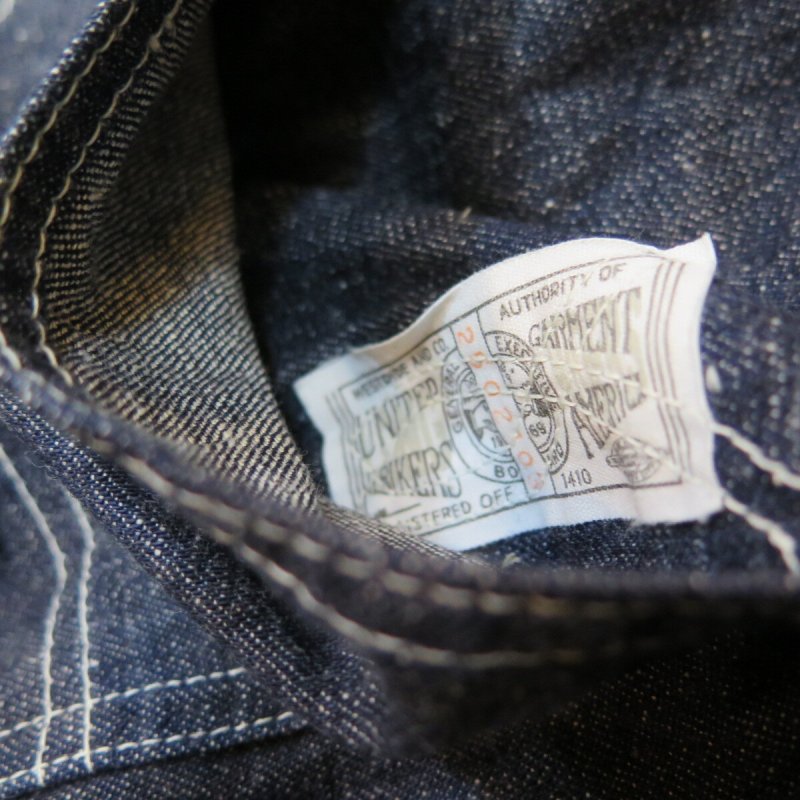 画像10: 【ウエストライド】  1940's 3ポケット 大戦 デニムカバーオール   WEST RIDE   日本製【送料無料】 (10)