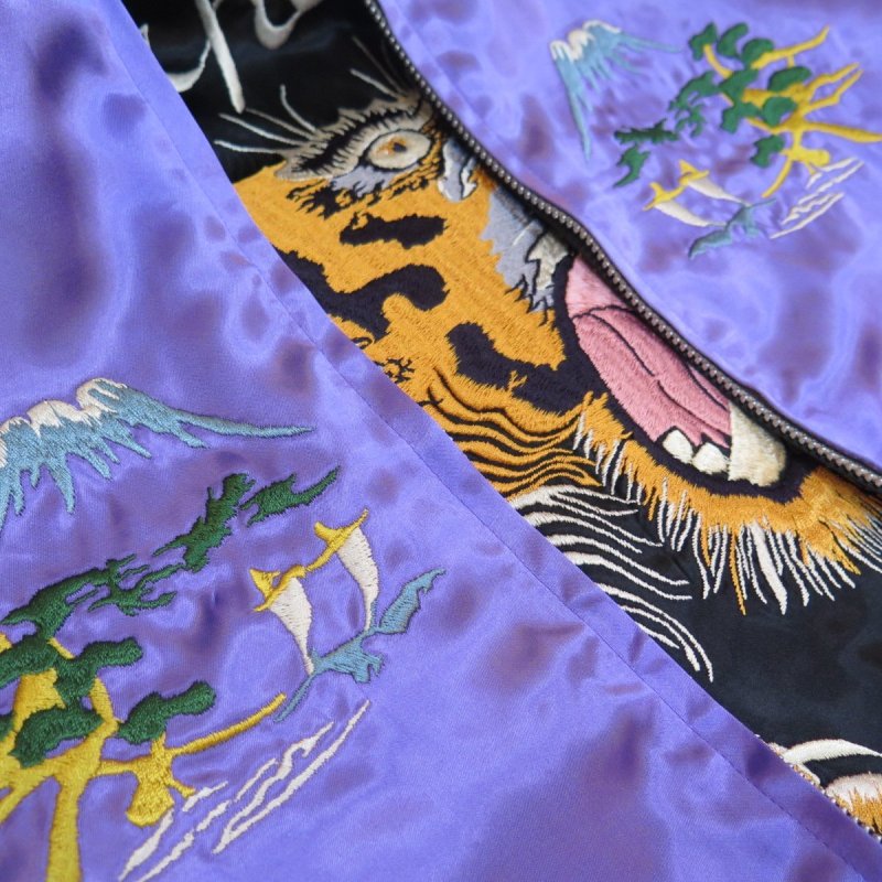 画像9: 【フラットヘッド】  スーベニアジャケット スカジャン   タイガー&ジャパン マップ   THE FLAT HEAD 日本製【日本国内送料無料】  【WORLD WIDE SHIPPING】 【FLAT HEAD】  Souvenir Jacket Sukajan   Tiger & Japan Map   THE FLAT HEAD Made in Japan (9)