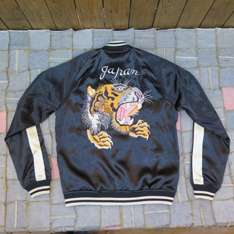 画像3: 【フラットヘッド】  スーベニアジャケット スカジャン   タイガー&ジャパン マップ   THE FLAT HEAD 日本製【日本国内送料無料】  【WORLD WIDE SHIPPING】 【FLAT HEAD】  Souvenir Jacket Sukajan   Tiger & Japan Map   THE FLAT HEAD Made in Japan (3)