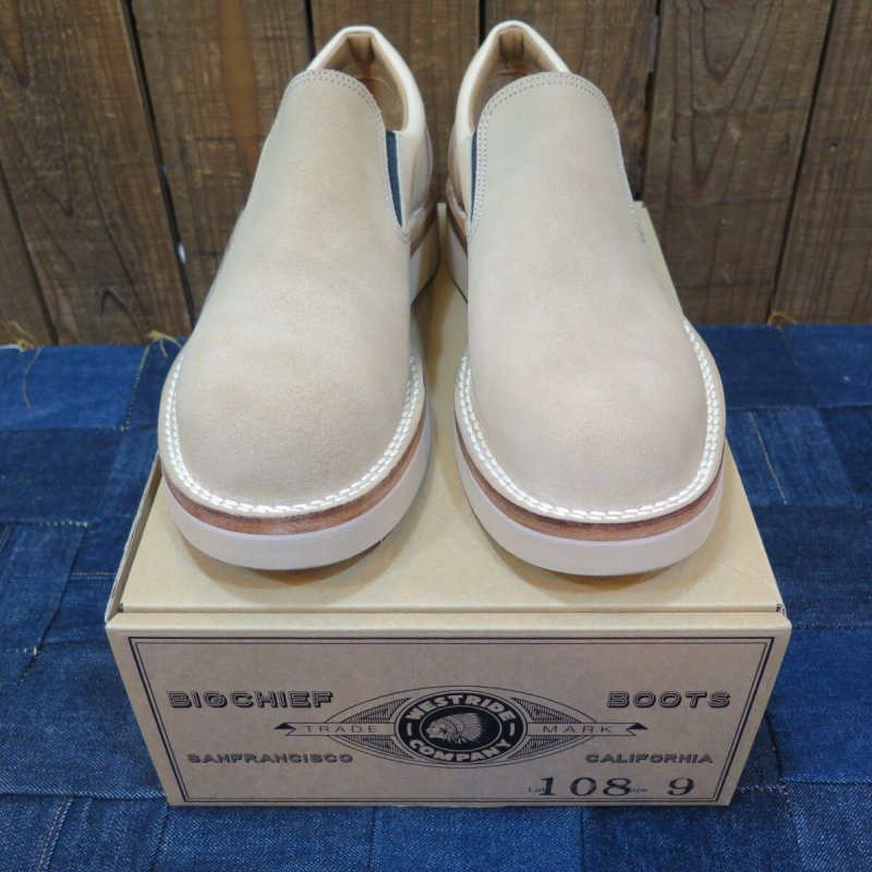 画像1: 【ウエストライド】   スリッポン イージーブーツ ラフアウト   WEST RIDE 日本製【送料無料】 (1)