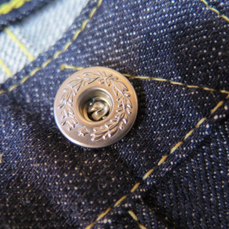 画像4: 【銀行振込】 【KIWAMI WWII】 ”極み”大戦モデル ストレート デニムパンツ イレギュラー/両ポケ片面赤タブ 日本製 (4)