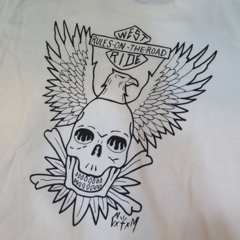 画像6: 【送料無料】 【ウエストライド】   THE GHOST 半袖プリントTシャツ   WEST RIDE 日本製 (6)