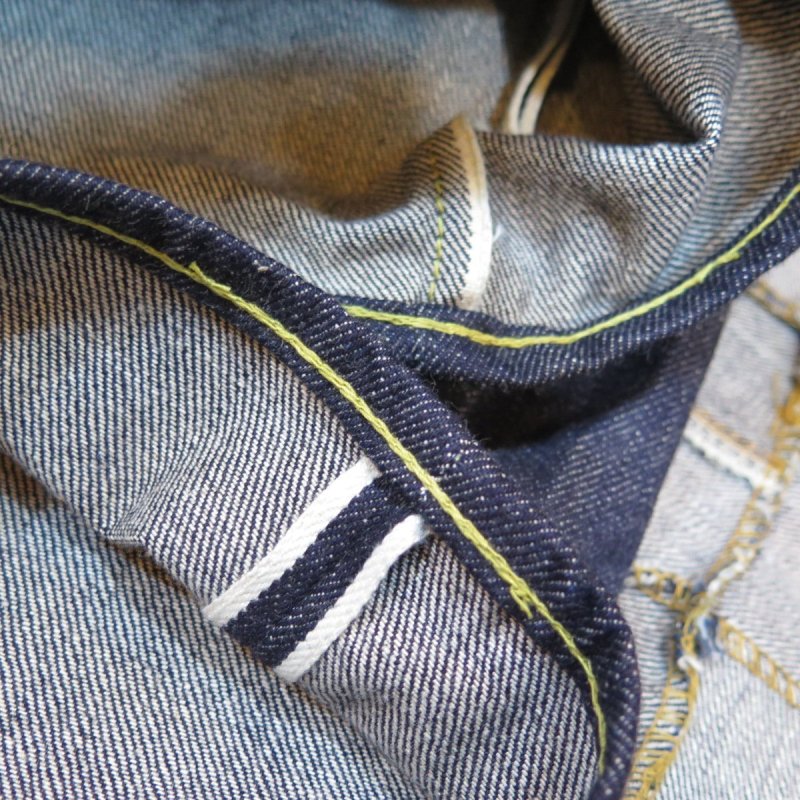 画像13: =BIG SIZE= 【HIZUMI WWII】 S911XX 1940's model  ”歪み”大戦モデル デニムパンツ ペンキステッチ/オール月桂樹ボタン 日本製 (13)