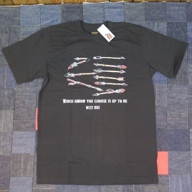 画像7: 【送料無料】 【ウエストライド】  槍/矢 インディアンスラング 半袖プリントTシャツ   WEST RIDE 日本製 (7)