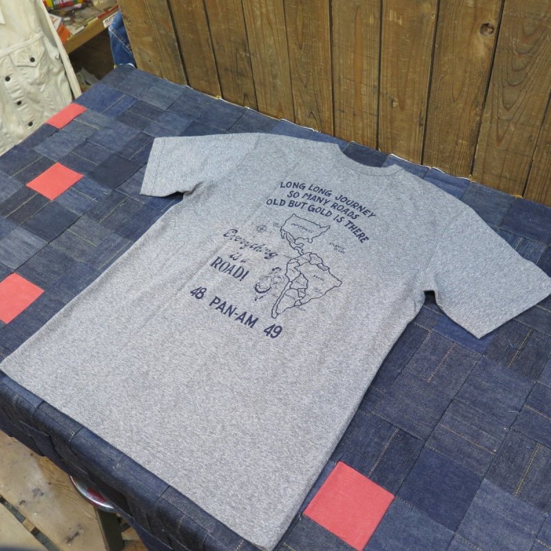 画像1: 【SALE セール商品】 【送料無料】 【ウエストライド】   パンナム 半袖プリントTシャツ   WEST RIDE 日本製 (1)
