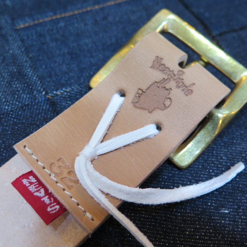 画像13: 【kiwami leathers】 ジーンズ専用ベルト ベンズ サドルレザー ブラック/ナチュラル 日本製【送料無料】 (13)