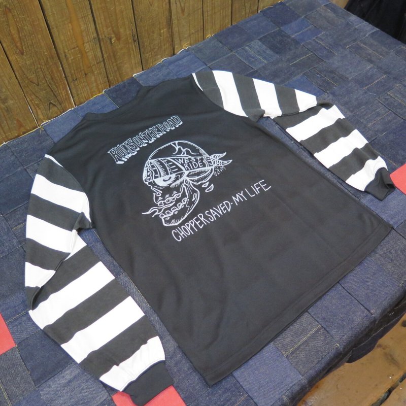 画像7: 【ウエストライド】  パワードライ   ボーダーロングスリーブTシャツ   WEST RIDE 日本製【送料無料】 (7)