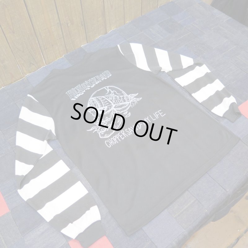 画像7: 【ウエストライド】  パワードライ   ボーダーロングスリーブＴシャツ   WEST RIDE 日本製【送料無料】 (7)