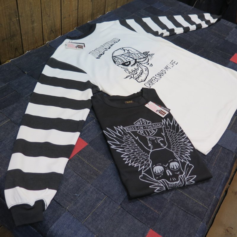 画像1: 【ウエストライド】  パワードライ   ボーダーロングスリーブTシャツ   WEST RIDE 日本製【送料無料】 (1)