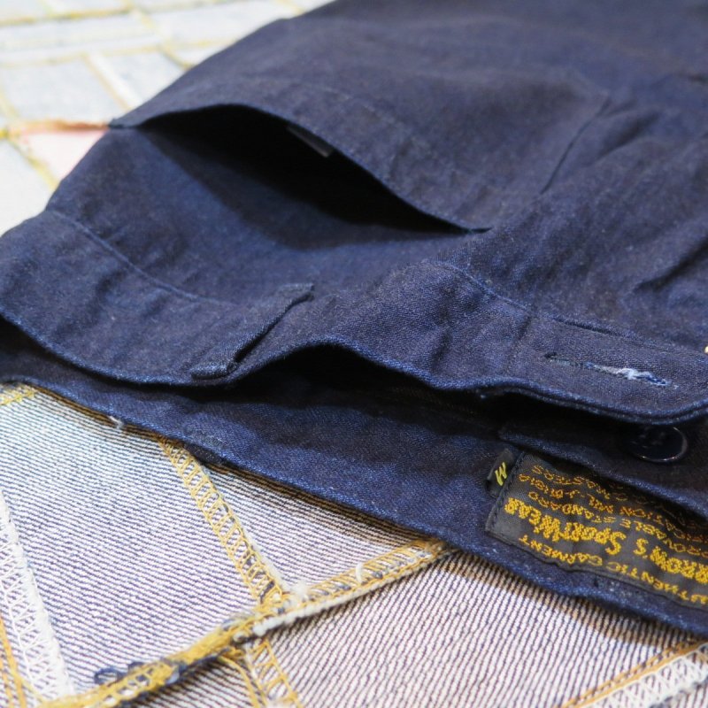 画像5: 【フェローズ】   1980's US.NAVY デニムフレアショーツ   25S-PDDS1 Pherrow's   日本製 【送料無料】 (5)