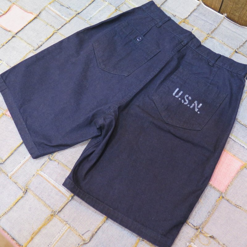 画像2: 【フェローズ】   1980's US.NAVY デニムフレアショーツ   25S-PDDS1 Pherrow's   日本製 【送料無料】 (2)