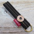 画像1: 【KIWAMI WWII Key holders】  ”極み”大戦 デニム キーホルダー  漆黒ブラック 月桂樹ボタン 日本製 (1)