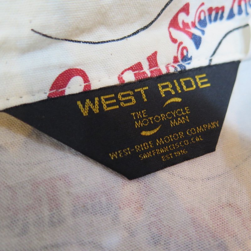画像5: 【SALE セール商品】 【ウエストライド】  1940's CAMPUS   半袖 総柄ループシャツ   WEST RIDE 日本製【送料無料】 (5)