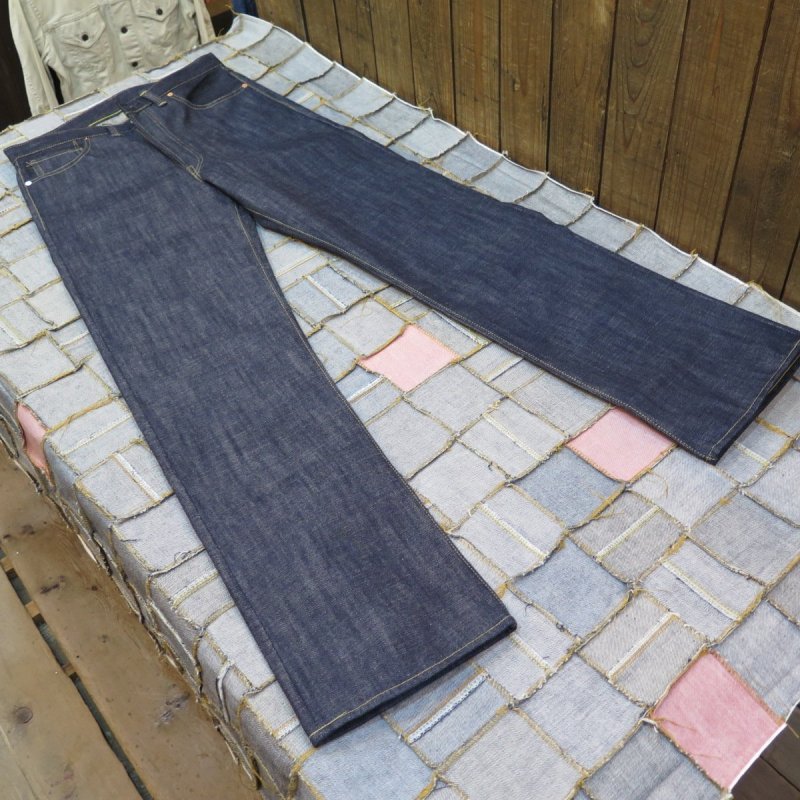 画像5: =BIG SIZE= 【KIWAMI WWII】 ”極み”大戦モデル ストレート デニムパンツ チェック柄ネルスレーキ 日本製 (5)