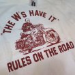 画像5: 【送料360円】  【ウエストライド】   RULES ON THE ROAD 半袖プリントTシャツ   WEST RIDE V.PT.TEE.25-01   日本製 (5)