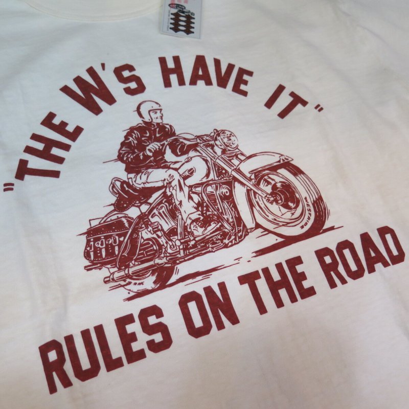 画像5: 【送料無料】  【ウエストライド】   RULES ON THE ROAD 半袖プリントTシャツ   WEST RIDE V.PT.TEE.25-01   日本製 (5)