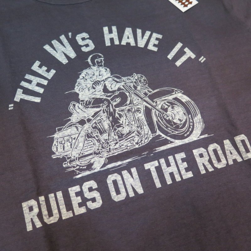 画像9: 【送料無料】  【ウエストライド】   RULES ON THE ROAD 半袖プリントTシャツ   WEST RIDE V.PT.TEE.25-01   日本製 (9)