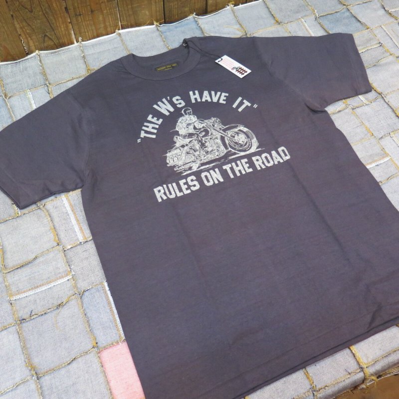 画像6: 【送料無料】  【ウエストライド】   RULES ON THE ROAD 半袖プリントTシャツ   WEST RIDE V.PT.TEE.25-01   日本製 (6)