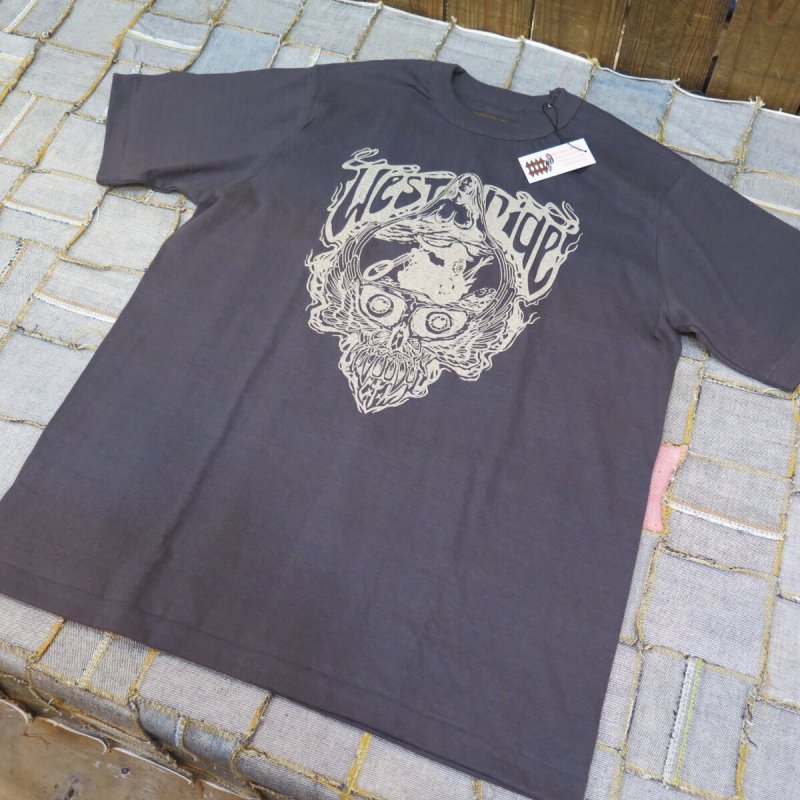 画像6: 【送料無料】  【ウエストライド】   SKULL MIND 半袖プリントTシャツ   WEST RIDE V.PT.TEE.25-03   日本製  (6)