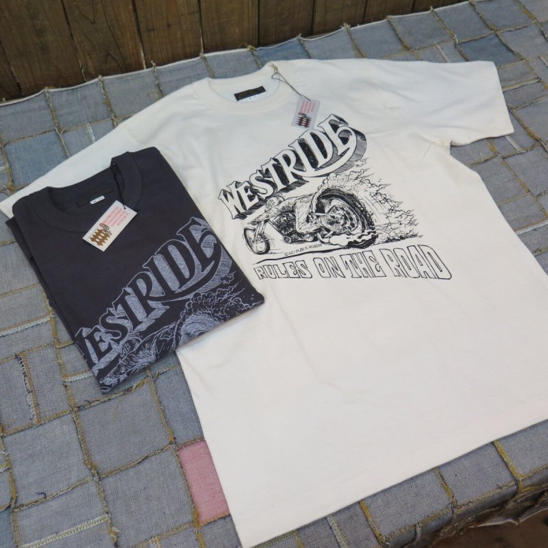 画像1: 【送料無料】  【ウエストライド】   NO PUBLIC 半袖プリントTシャツ  WEST RIDE V.PT.TEE.25-04   日本製 (1)
