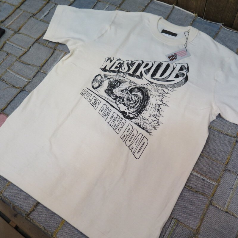 画像2: 【送料無料】  【ウエストライド】   NO PUBLIC 半袖プリントTシャツ  WEST RIDE V.PT.TEE.25-04   日本製 (2)