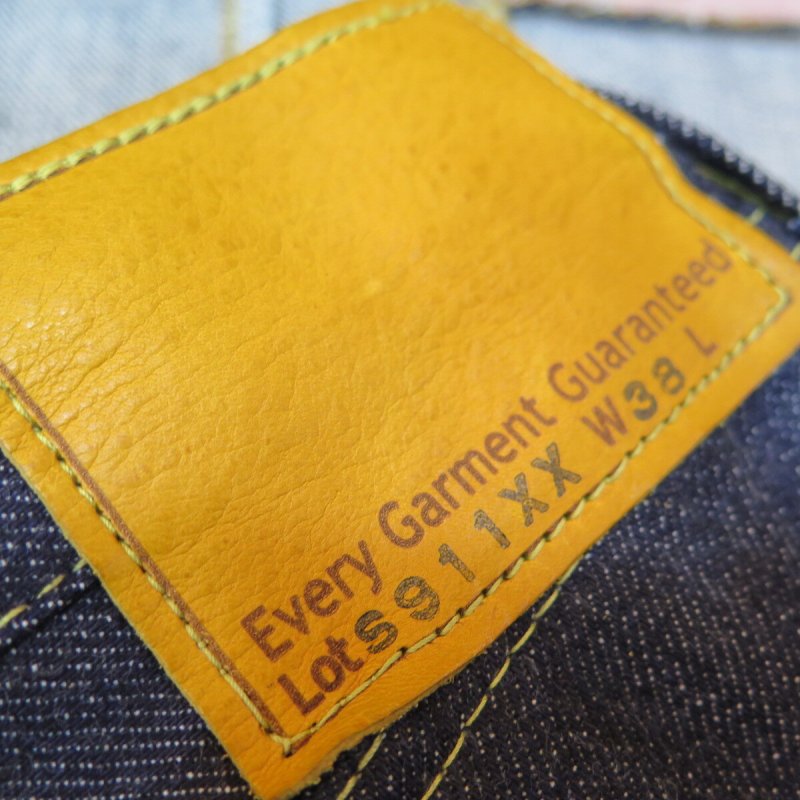 画像5: =BIG SIZE= 【HIZUMI WWII】 S911XX 1940's model  ”歪み”大戦モデル デニムパンツ ペンキステッチ/オール月桂樹ボタン 日本製 (5)