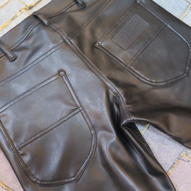 画像6: 【ウエストライド】   WR105 SHYNTHETIC LEATHER PANTS   合皮スキニーパンツ WEST RIDE   日本製【送料無料】 (6)