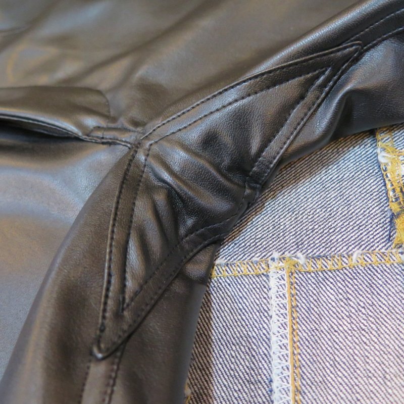 画像10: 【ウエストライド】   WR105 SHYNTHETIC LEATHER PANTS   合皮スキニーパンツ WEST RIDE   日本製【送料無料】 (10)