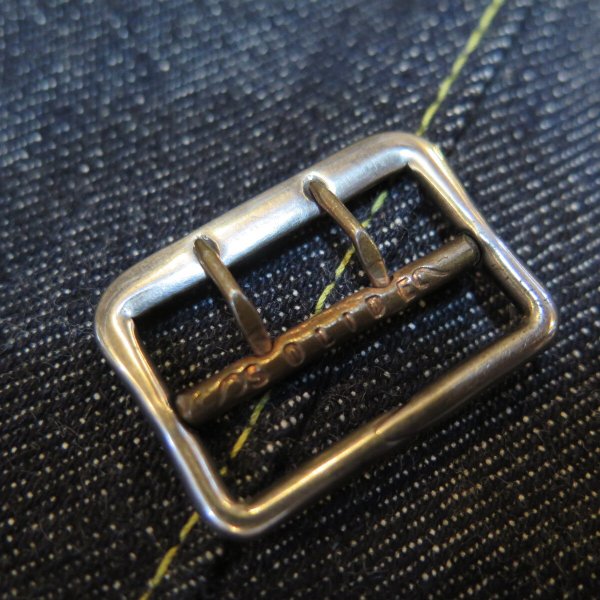 画像1: 【特別オプション】 【シルバーメッキ】 【HIZUMI WWII】 S906XX 1940's model ”歪み”大戦モデル ジャケット用  本物バックル100年前のデッドストック品  ドイツ製 (1)