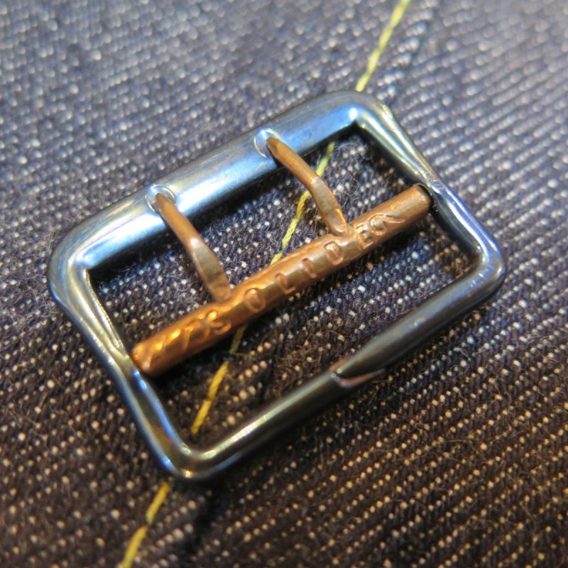 画像2: 【2回払い適用品】 【ビンテージオプション】 SOLIDE buckle 【KIWAMI WWII】 ”極み”大戦モデル専用 デッドストックバックル ブルーメッキorシルバーメッキ (2)