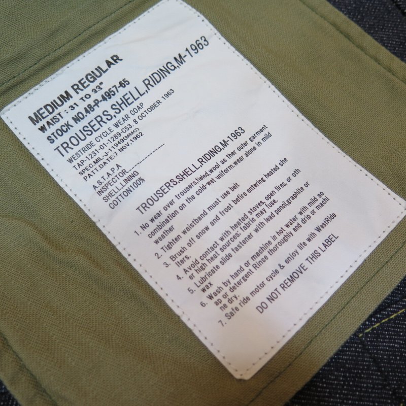 画像5: 【ウエストライド】  W-44 ミリタリーショーツ   WEST RIDE 日本製【送料無料】 (5)