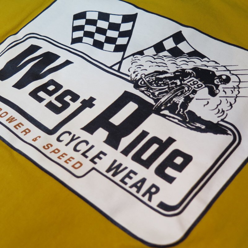 画像11: 【送料無料】 【ウエストライド】  ダートトラックレース POWER & SPEED   半袖プリントTシャツ   WEST RIDE 日本製 (11)