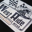 画像6: 【送料160円】 【ウエストライド】  ダートトラックレース POWER & SPEED   半袖プリントTシャツ   WEST RIDE 日本製 (6)