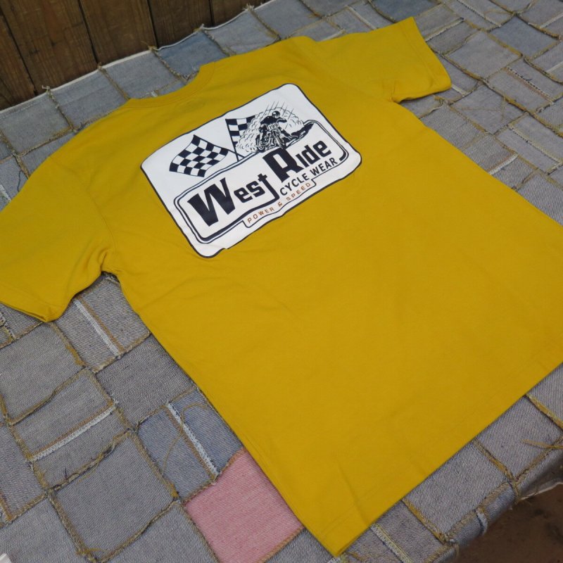 画像8: 【送料無料】 【ウエストライド】  ダートトラックレース POWER & SPEED   半袖プリントTシャツ   WEST RIDE 日本製 (8)