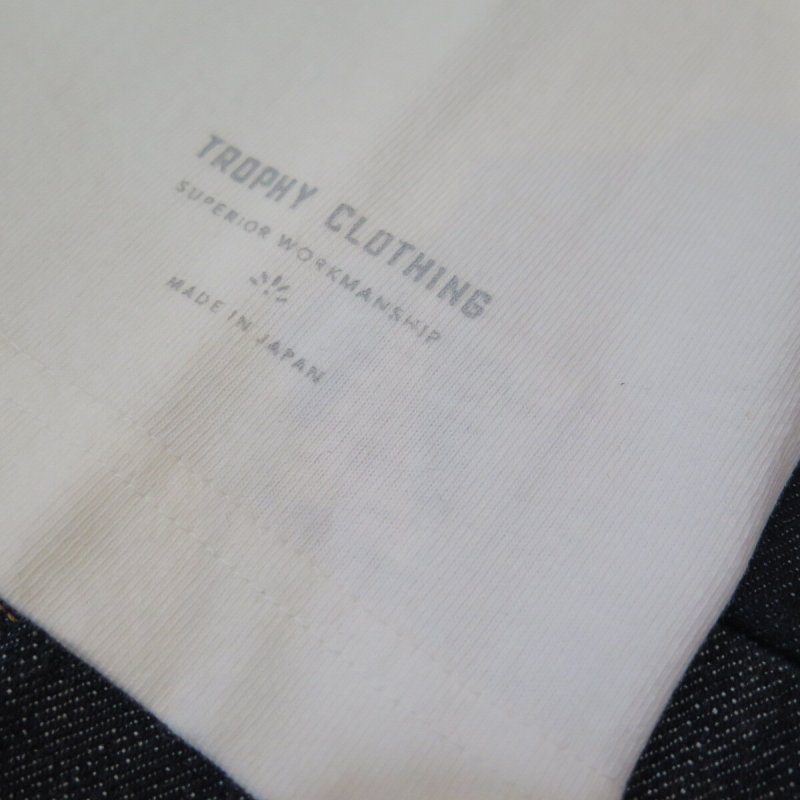 画像6: 【トロフィークロージング】   吊り編み ポケット付きTシャツ   TROPHY CLOTHING TE-10   日本製【送料無料】 (6)