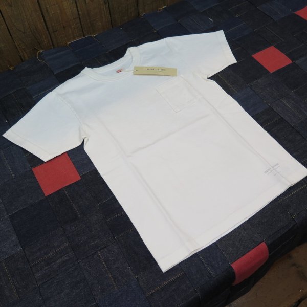 画像1: 【トロフィークロージング】   吊り編み ポケット付きTシャツ   TROPHY CLOTHING TE-10   日本製【送料無料】 (1)
