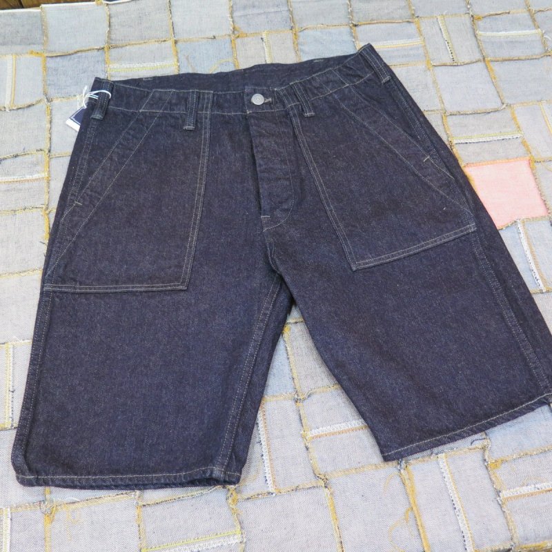 画像1: 【フラットヘッド】  12oz デニム ベイカーハーフパンツ    THE FLAT HEAD FN-S-DP002   日本製【日本国内送料無料】  【WORLD WIDE SHIPPING】 【Flat Head】  12oz Denim Baker Shorts    THE FLAT HEAD FN-S-DP002   Made in Japan (1)