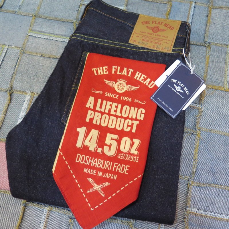 画像1: 【フラットヘッド】  14.5oz タイトテーパー   ストレートジーンズ   THE FLAT HEAD FN-3002   日本製【日本国内送料無料】  【WORLD WIDE SHIPPING】 【Flat Head】  14.5oz Tight Taper   Straight Jeans   THE FLAT HEAD FN-3002   Made in Japan (1)