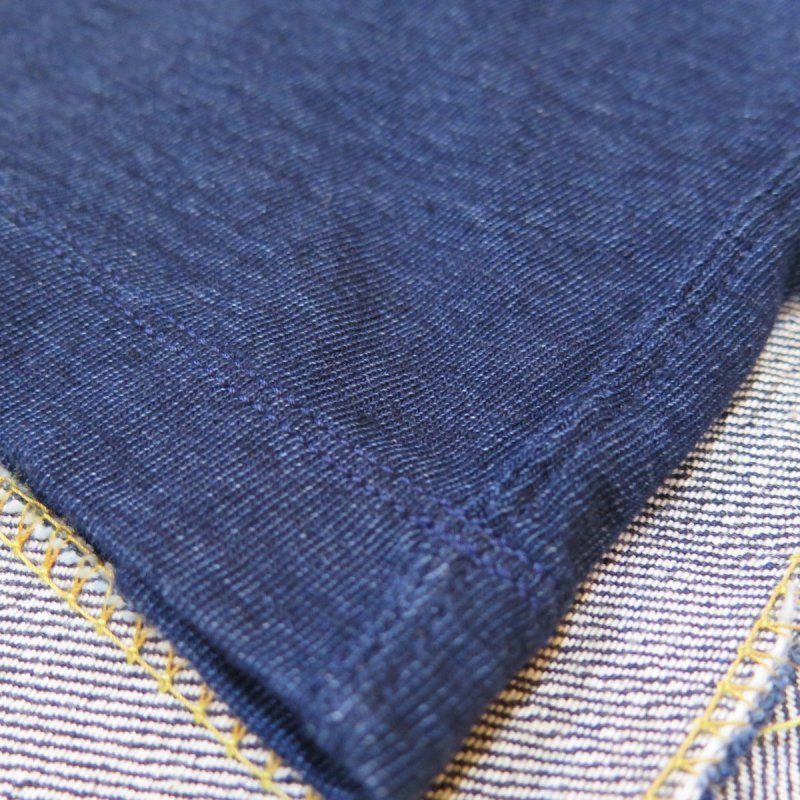 画像7: 【グラフゼロ】 インディゴ ポケット付き  クルーネックTシャツ  GRAPHZERO GZ-IDTC  日本製【送料無料】 (7)