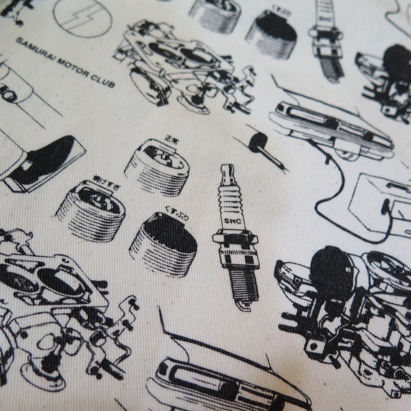 画像7: 【サムライモータークラブ】  パーツ柄 半袖オープンシャツ  SAMURAI MOTOR CLUB SMWS18-JP  日本製【日本国内送料無料】  【WORLD WIDE SHIPPING】 【SALE】 【Samurai Motor Club】 Parts Pattern Short Sleeve Open Shirt SAMURAI MOTOR CLUB SMWS18-JP Made in Japan (7)