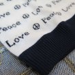 画像7: 【ウエストライド】   ラブ & ピース ジャガード半袖Tシャツ   WEST RIDE 日本製【送料無料】 (7)