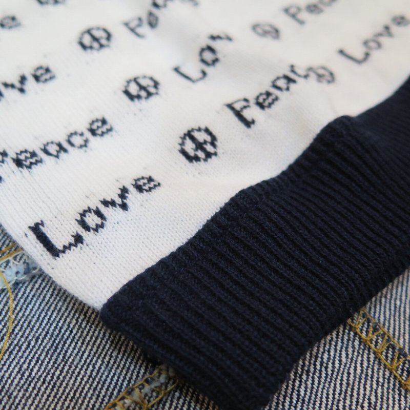 画像7: 【ウエストライド】   ラブ & ピース ジャガード半袖Tシャツ   WEST RIDE 日本製【送料無料】 (7)