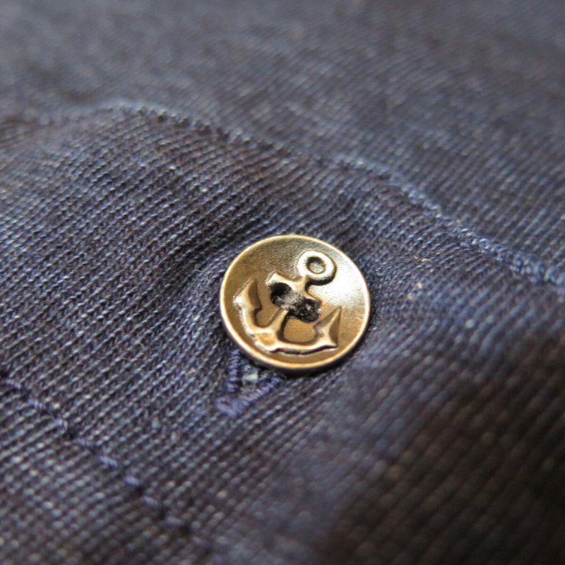 画像6: 【グラフゼロ】 インディゴ ポケット付き  クルーネックTシャツ  GRAPHZERO GZ-IDTC  日本製【送料無料】 (6)