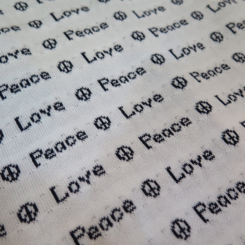 画像8: 【ウエストライド】   ラブ & ピース ジャガード半袖Tシャツ   WEST RIDE 日本製【送料無料】 (8)