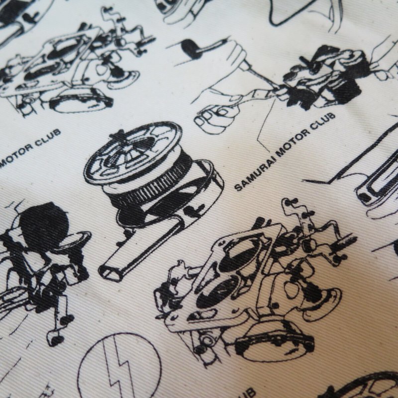 画像8: 【サムライモータークラブ】  パーツ柄 半袖オープンシャツ  SAMURAI MOTOR CLUB SMWS18-JP  日本製【日本国内送料無料】  【WORLD WIDE SHIPPING】 【SALE】 【Samurai Motor Club】 Parts Pattern Short Sleeve Open Shirt SAMURAI MOTOR CLUB SMWS18-JP Made in Japan (8)