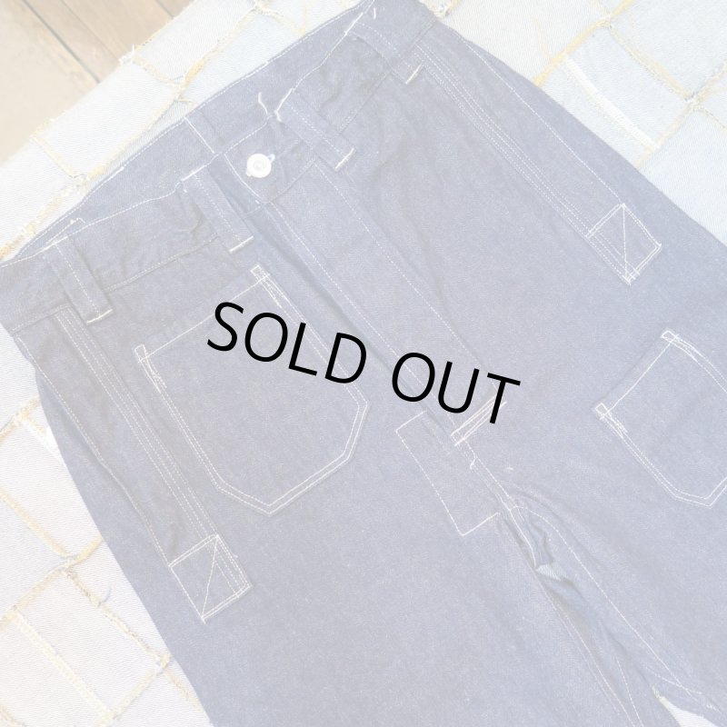 画像7: 【ジョングラッコー】   1910's デニムジーンズ  ネットメーカートラウザー ワンウオッシュ   John Gluckow JG-01 Netmaker's Trousers  日本製【送料無料】  (7)