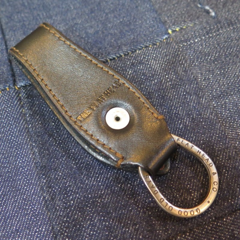 画像2: 【フラットヘッド】  ホースハイド ウォレットフラットリンクホルダー  ブラック茶芯   THE FLAT HEAD FN-K1K1-5 日本製【送料無料】 (2)