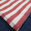 画像6: 【ウエストライド】   ヘヴィボーダー ロングスリーブTシャツ  レッド系×ナチュラル   WEST RIDE 日本製【送料無料】 (6)