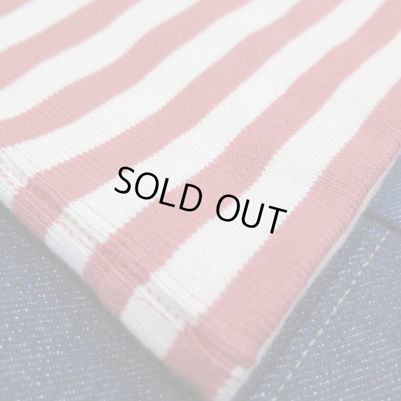 画像6: 【ウエストライド】   ヘヴィボーダー ロングスリーブTシャツ  レッド系×ナチュラル   WEST RIDE 日本製【送料無料】 (6)