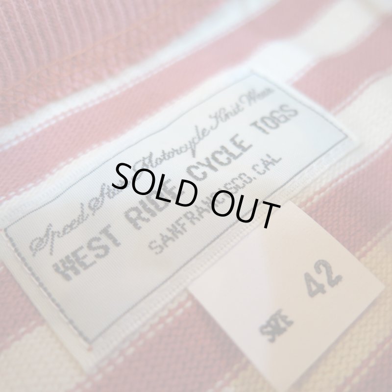 画像3: 【ウエストライド】   ヘヴィボーダー ロングスリーブTシャツ  レッド系×ナチュラル   WEST RIDE 日本製【送料無料】 (3)